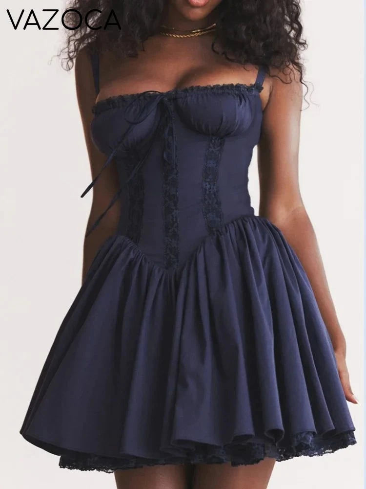 Lace Me Up Mini Dress