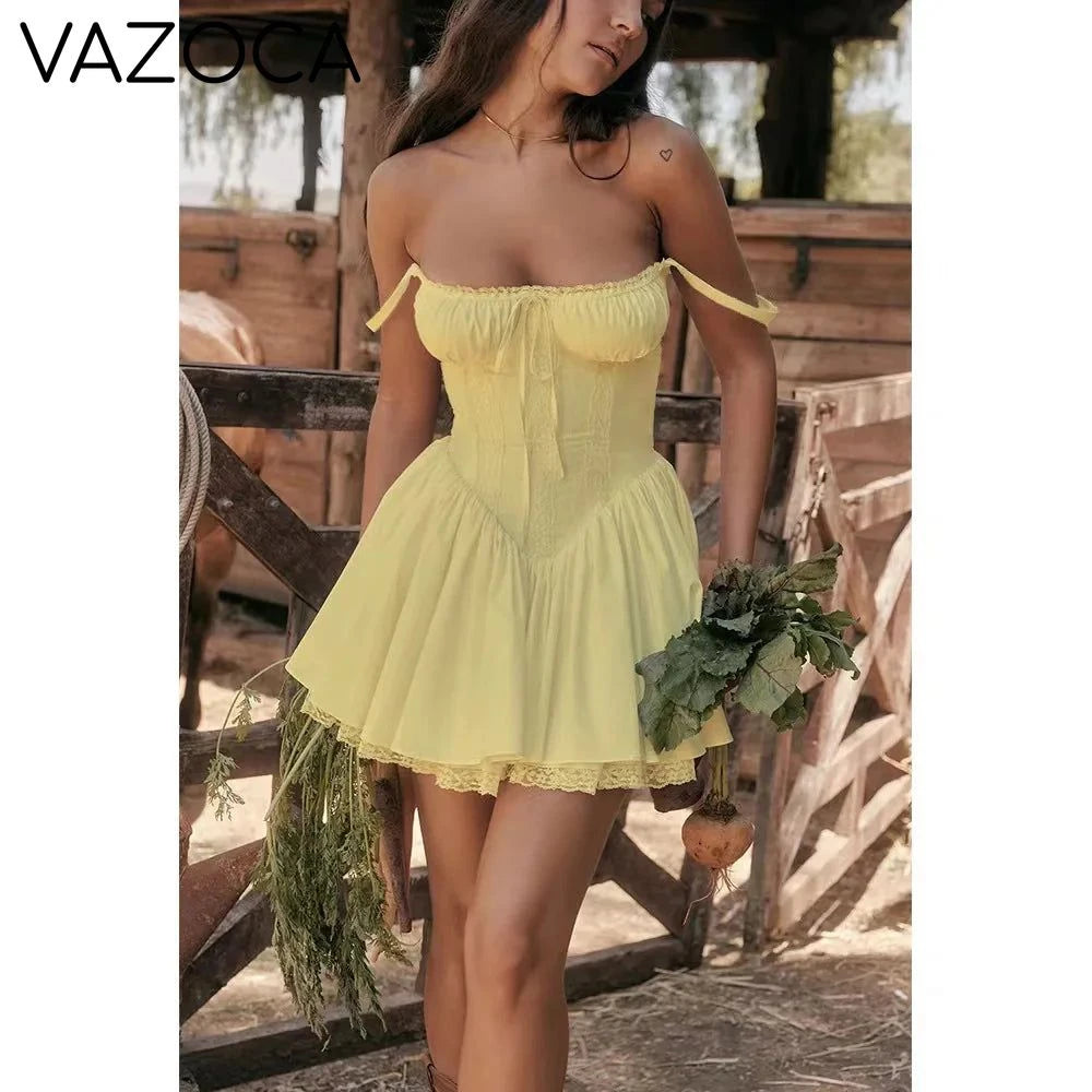 Lace Me Up Mini Dress