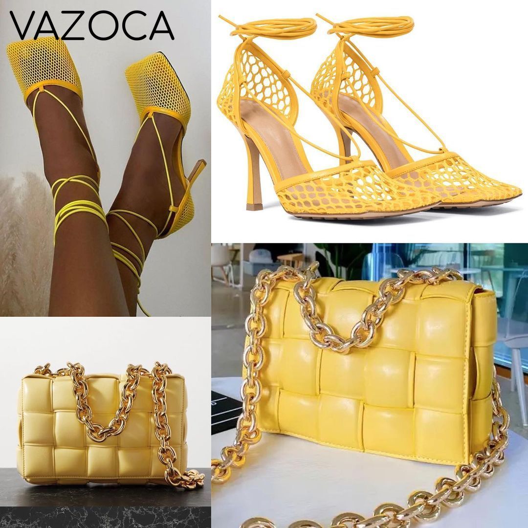 Lace Up Mesh High Heels