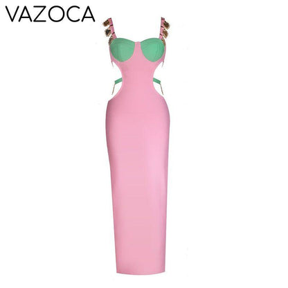 Lauren Bodycon Bandage Maxi Dress