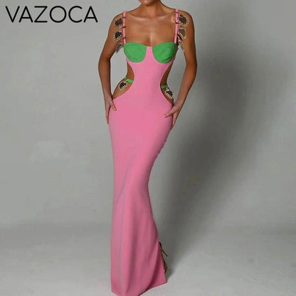 Lauren Bodycon Bandage Maxi Dress