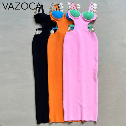 Lauren Bodycon Bandage Maxi Dress