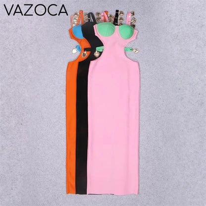 Lauren Bodycon Bandage Maxi Dress