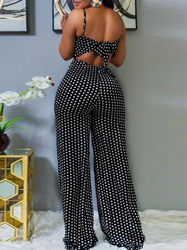 Dots Tied Jumpsuit