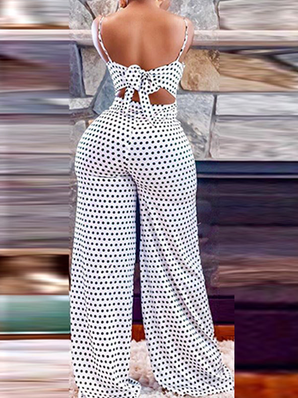 Dots Tied Jumpsuit