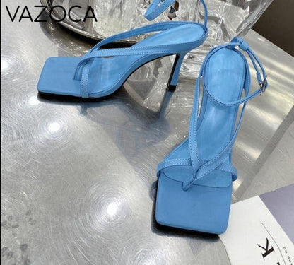 Layla Square Toe High Heel