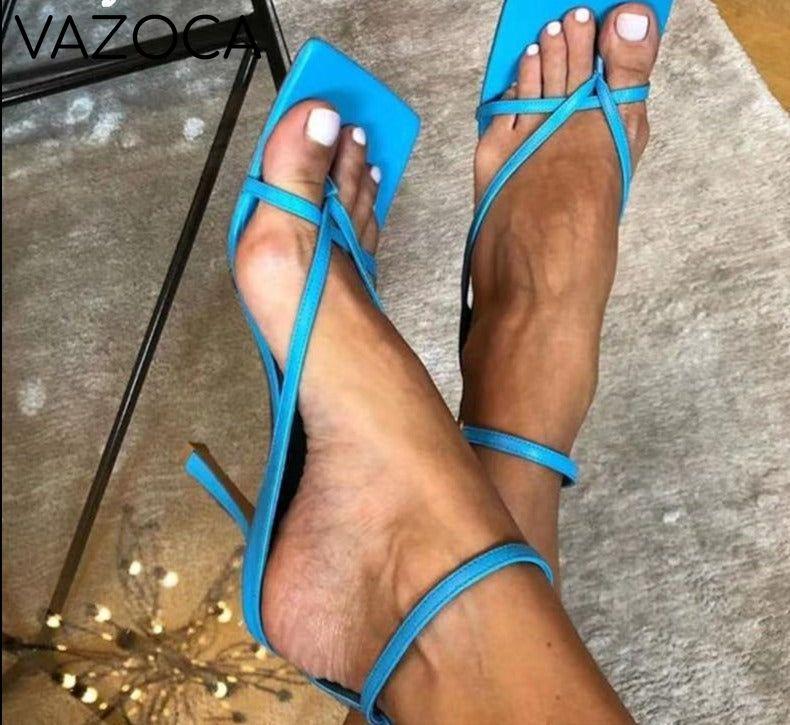Layla Square Toe High Heel