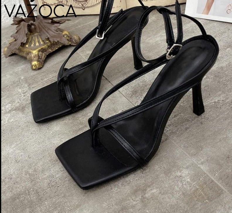 Layla Square Toe High Heel