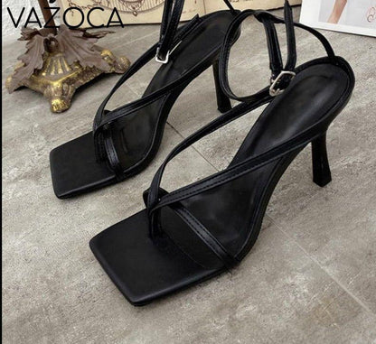 Layla Square Toe High Heel