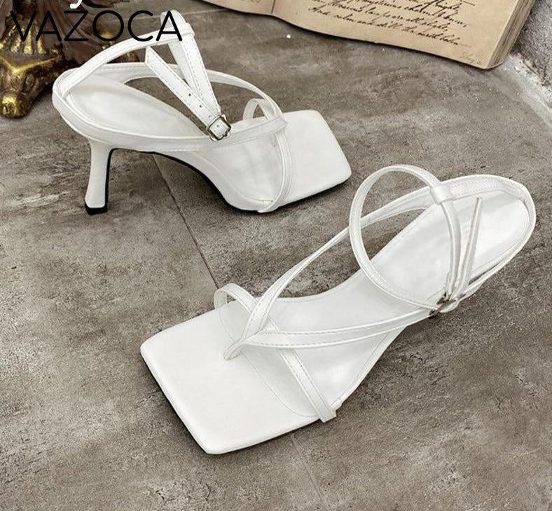 Layla Square Toe High Heel