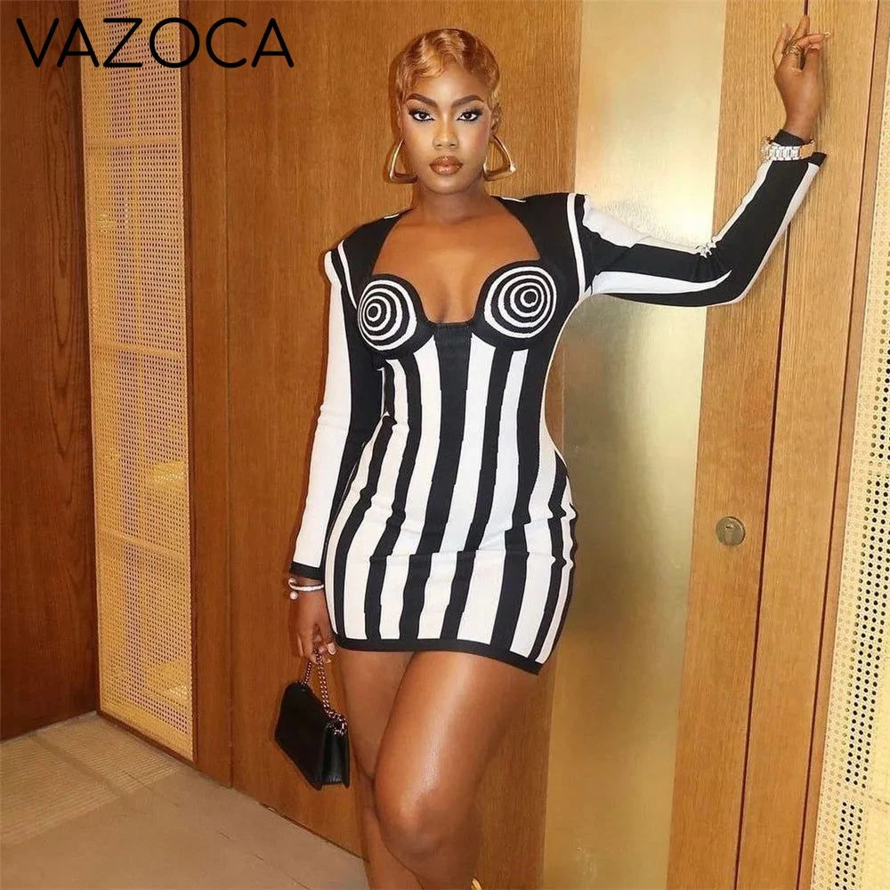 Leona Mini Bandage Dress black