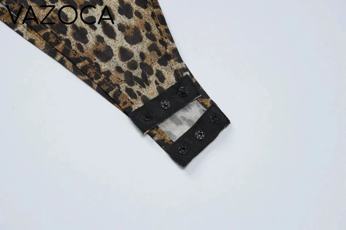 Leopard Vintage Pants Set