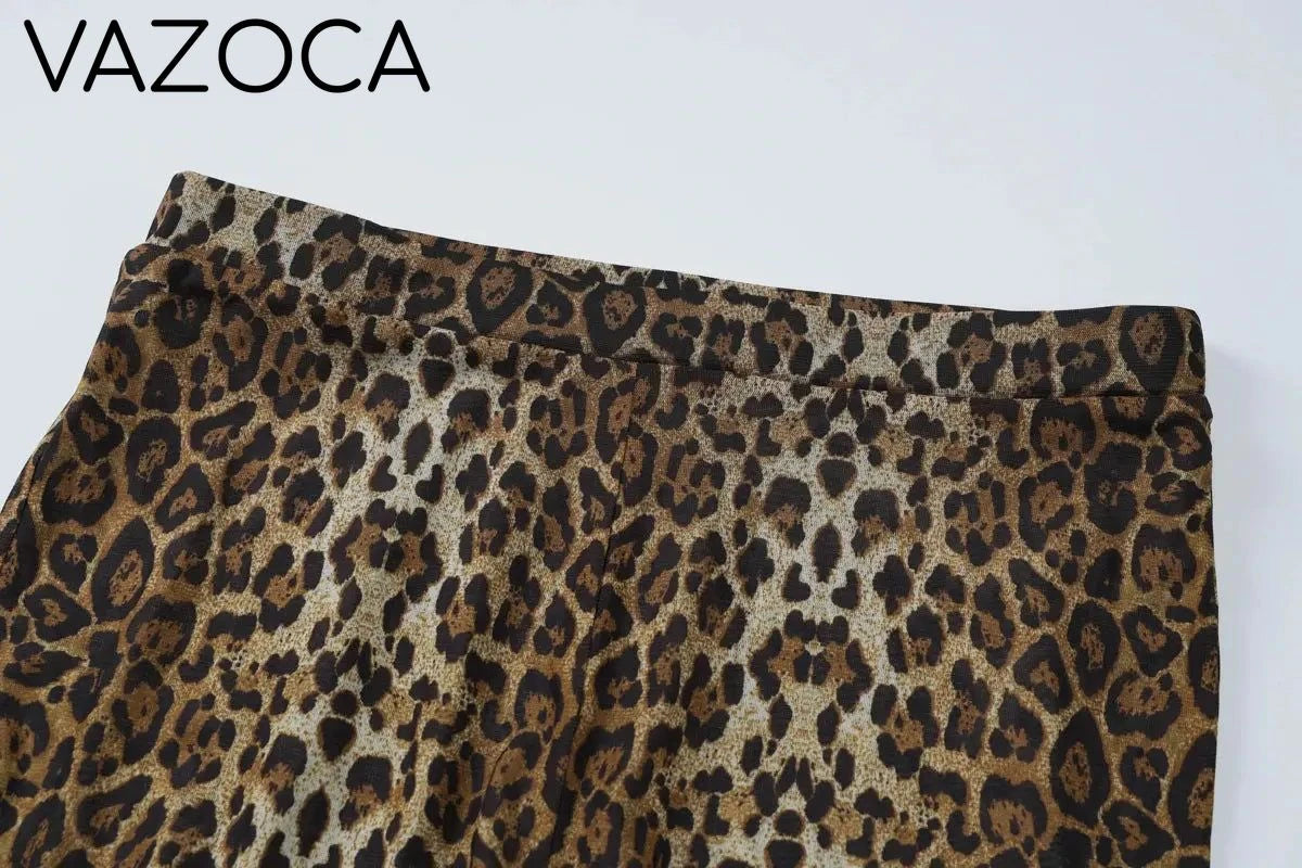 Leopard Vintage Pants Set