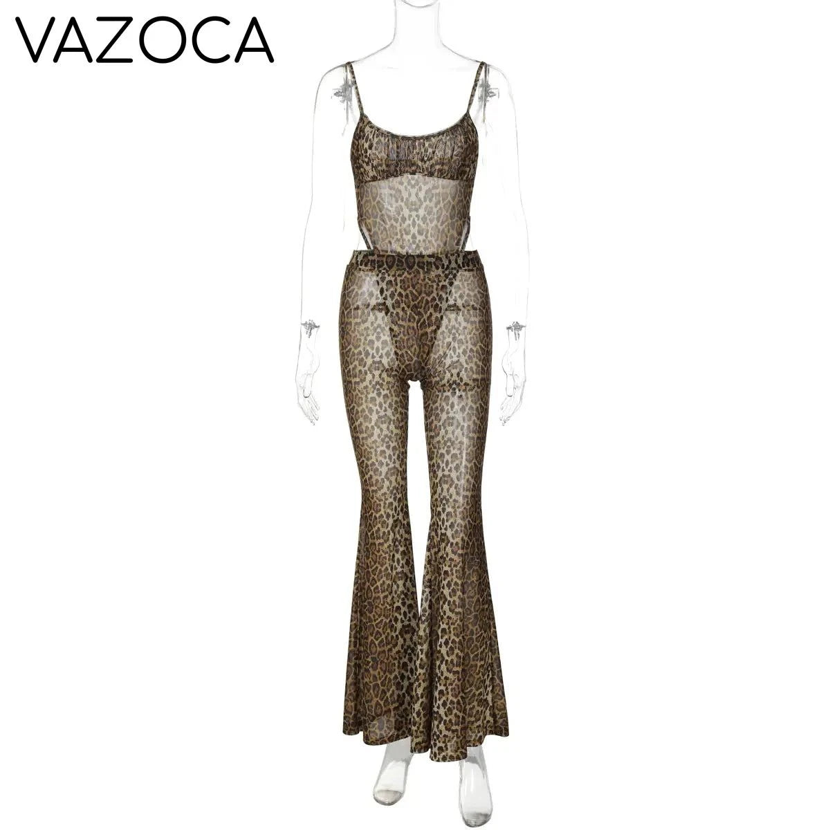 Leopard Vintage Pants Set