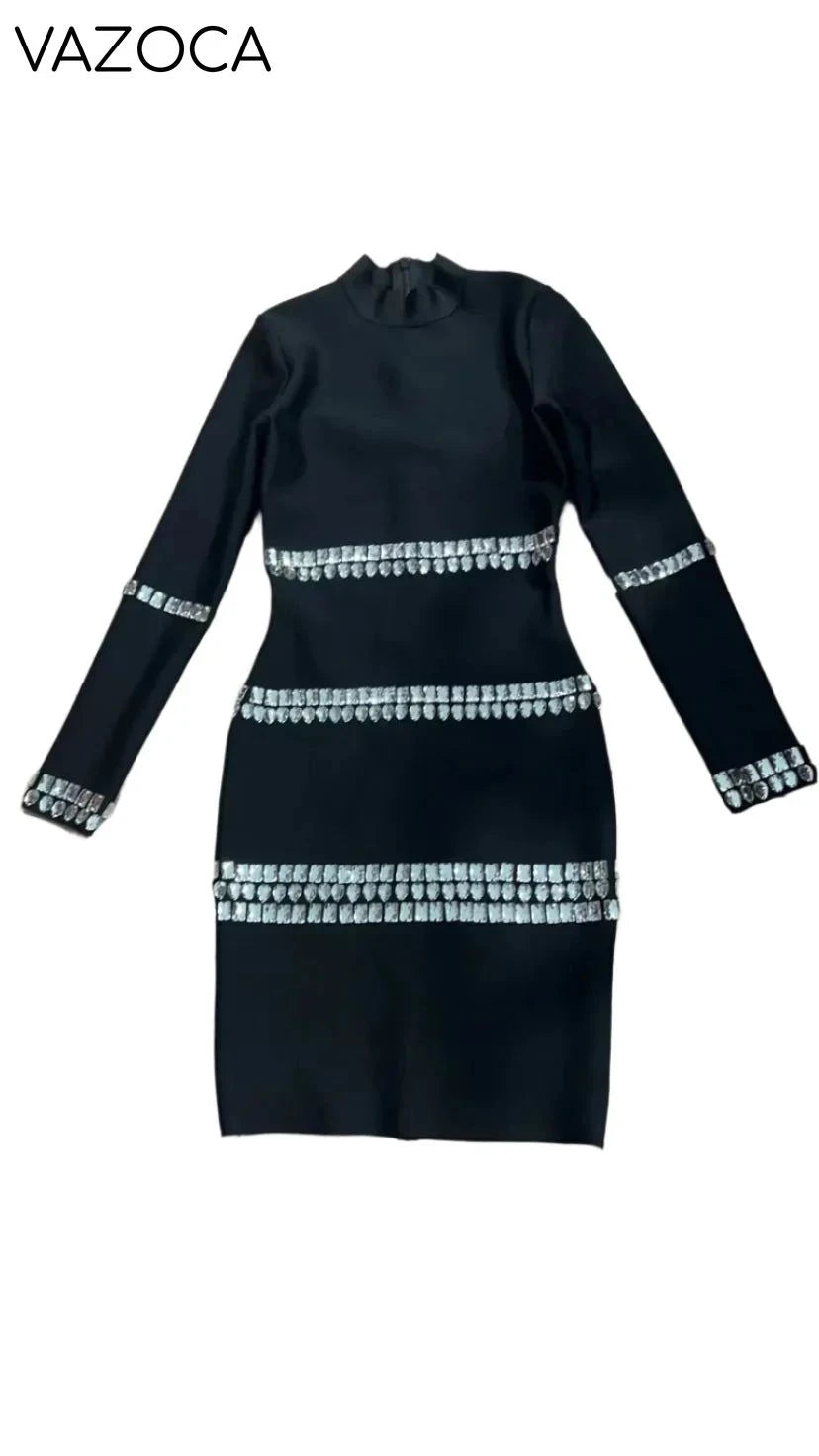 Lorna Crystal Bandage Mini Dress