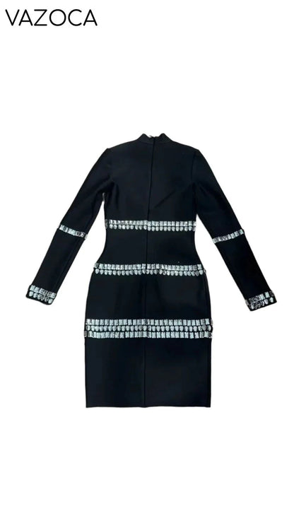 Lorna Crystal Bandage Mini Dress