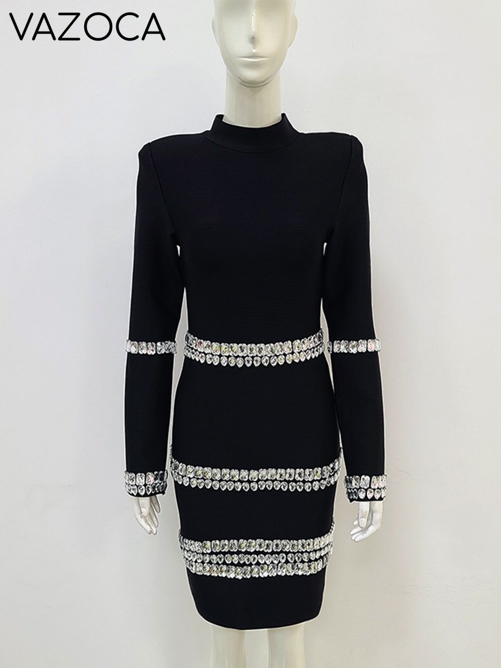 Lorna Crystal Bandage Mini Dress