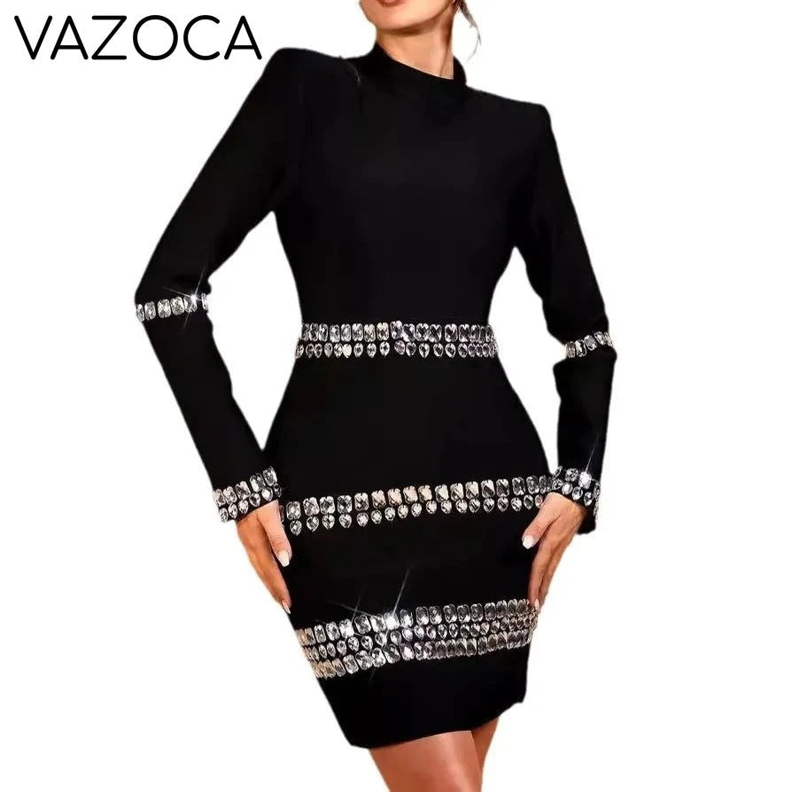 Lorna Crystal Bandage Mini Dress