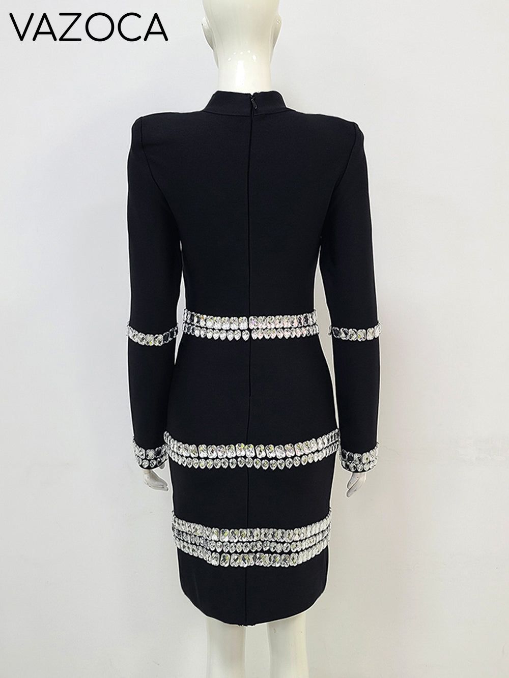 Lorna Crystal Bandage Mini Dress