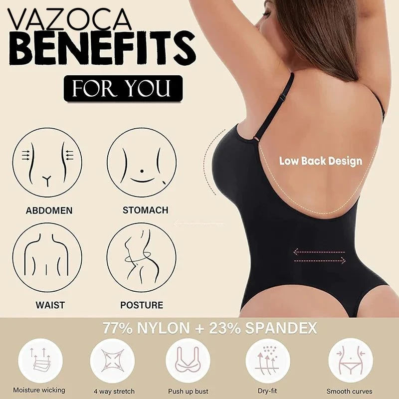 Low Back Shapewear Seamless Bodysuit