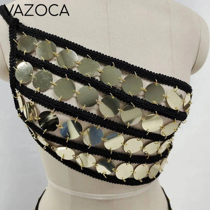 Luxe Sequins Mini Skirt Set