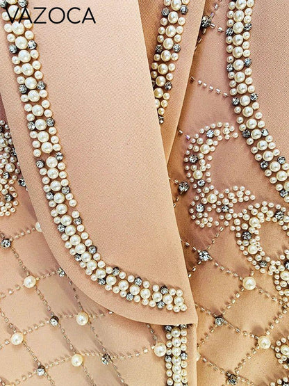Luxurious Pearl Blazer/Dress