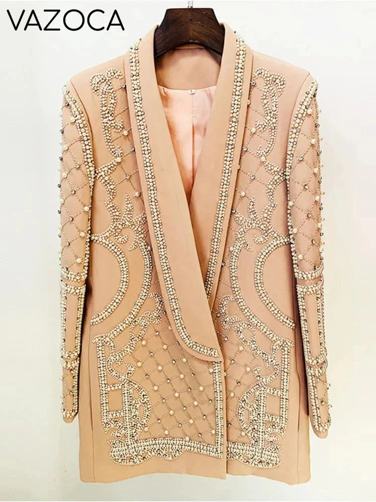 Luxurious Pearl Blazer/Dress