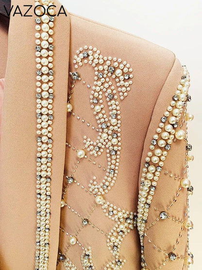 Luxurious Pearl Blazer/Dress