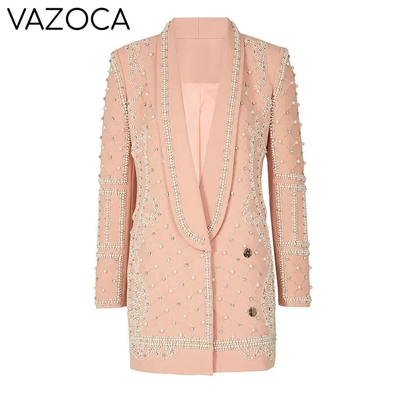 Luxurious Pearl Blazer/Dress
