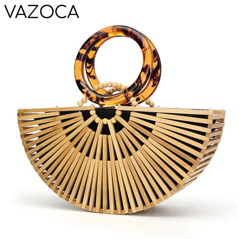 Luxury Bamboo Clutch Handbag