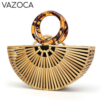 Luxury Bamboo Clutch Handbag