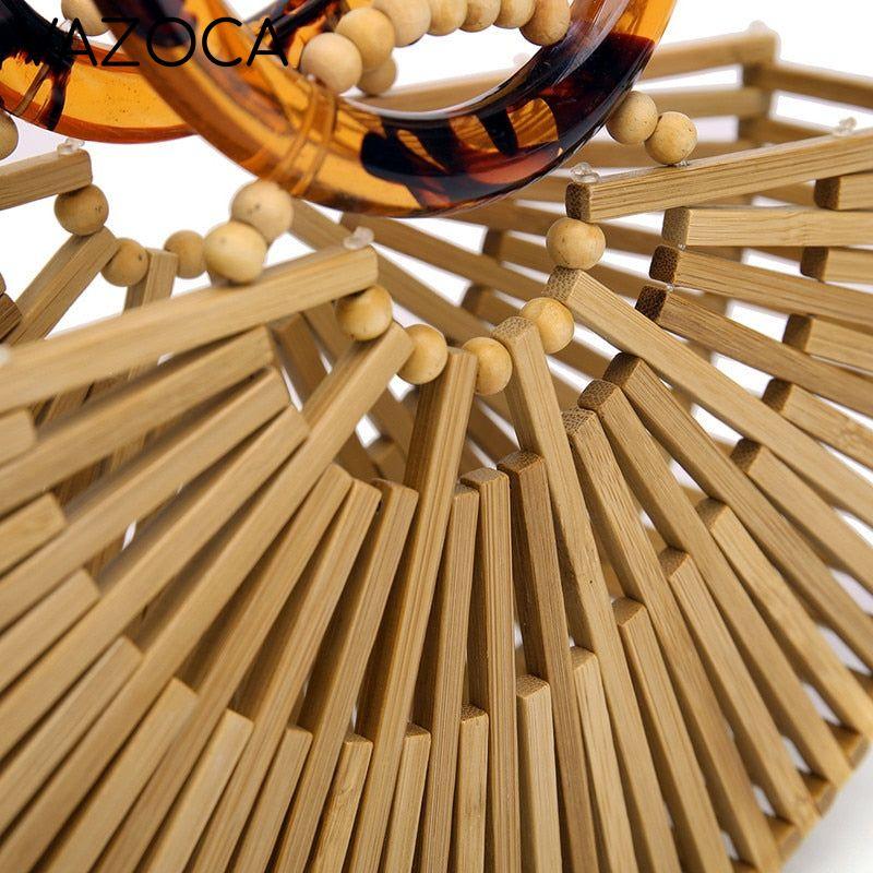 Luxury Bamboo Clutch Handbag