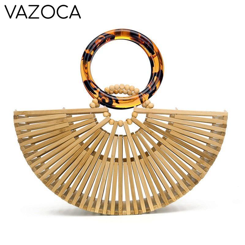 Luxury Bamboo Clutch Handbag
