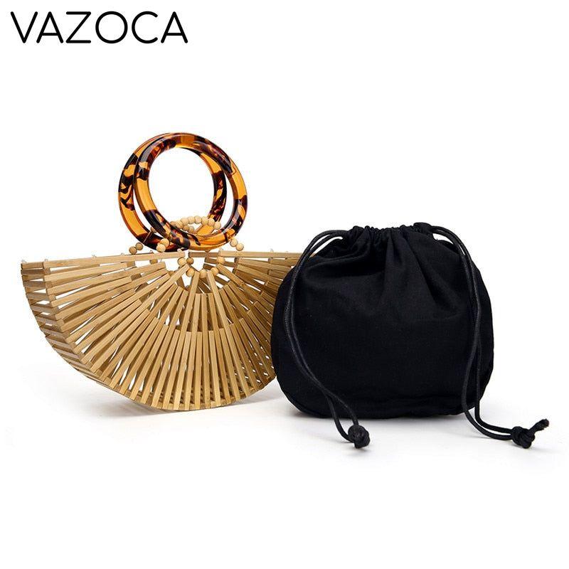 Luxury Bamboo Clutch Handbag