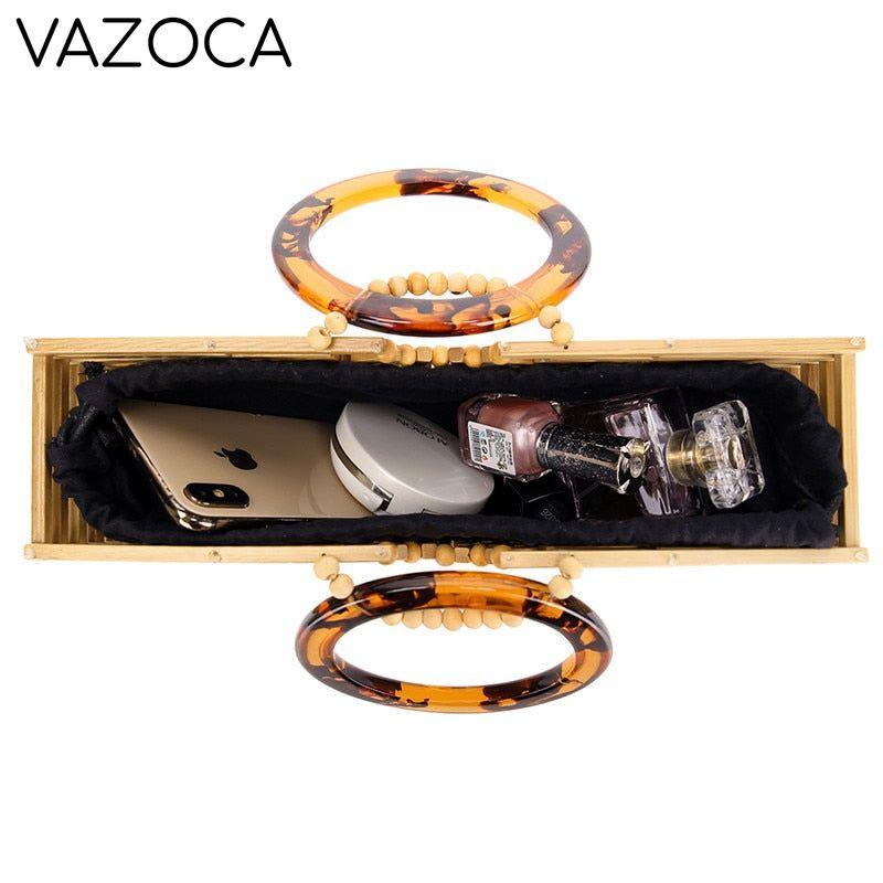 Luxury Bamboo Clutch Handbag