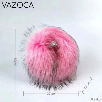 Luxury Fluffy Hat & Bag Set