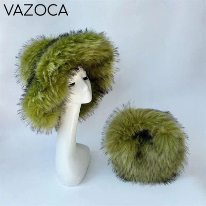 Luxury Fluffy Hat & Bag Set