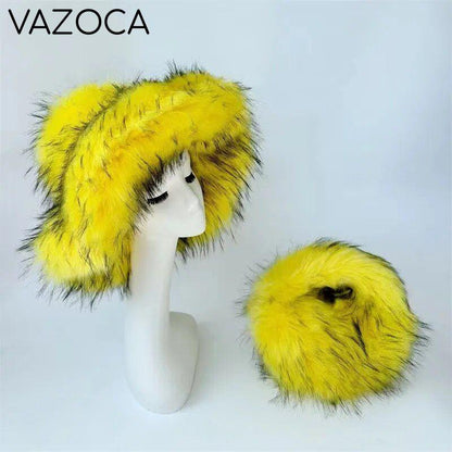 Luxury Fluffy Hat & Bag Set