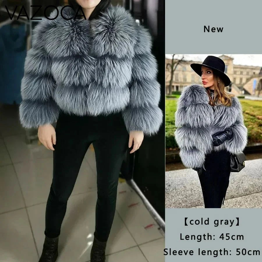 Luxury Furry Jacket sleeve50cm-5