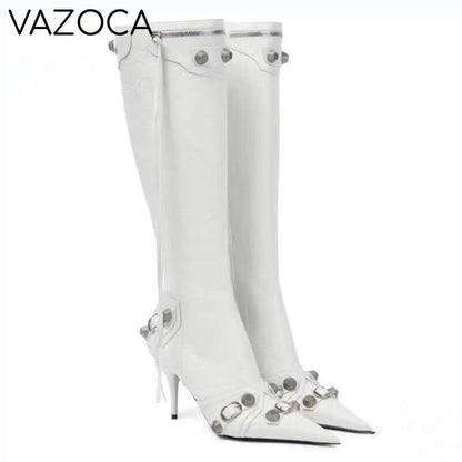 Luxury Pointed Toe Stiletto Boots