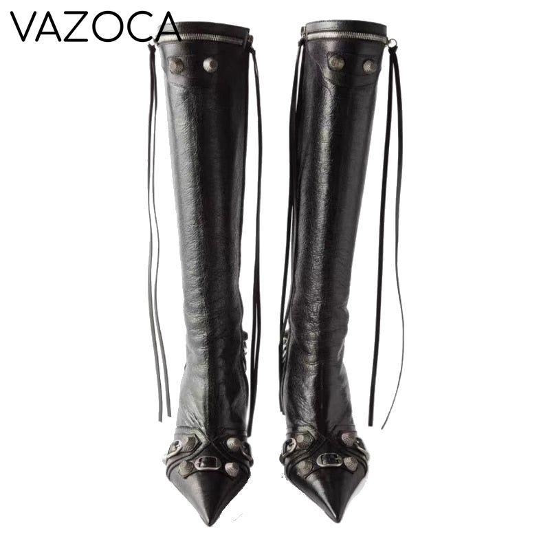 Luxury Pointed Toe Stiletto Boots