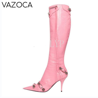 Luxury Pointed Toe Stiletto Boots