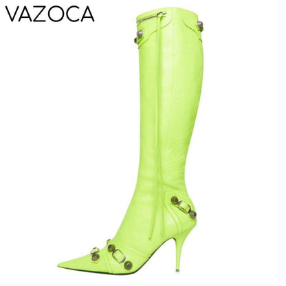 Luxury Pointed Toe Stiletto Boots
