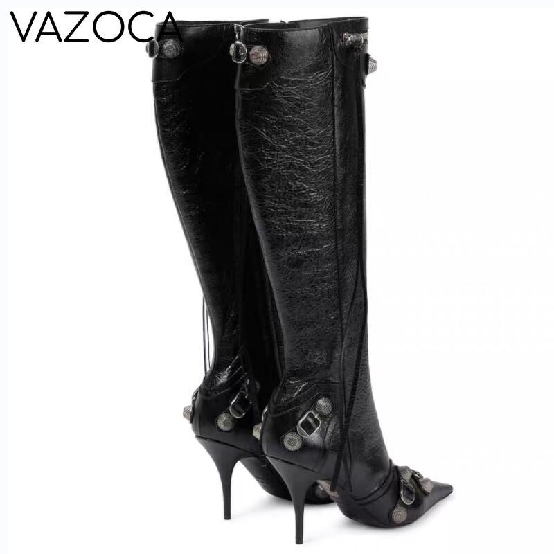 Luxury Pointed Toe Stiletto Boots
