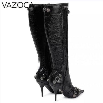 Luxury Pointed Toe Stiletto Boots
