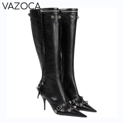 Luxury Pointed Toe Stiletto Boots