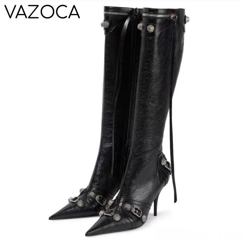 Luxury Pointed Toe Stiletto Boots