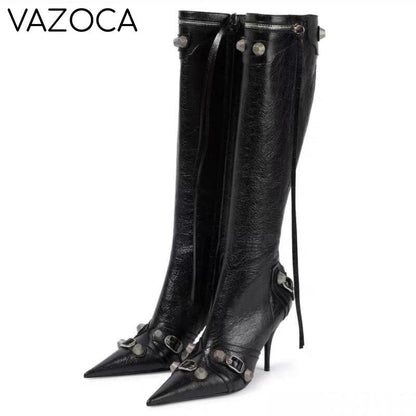 Luxury Pointed Toe Stiletto Boots