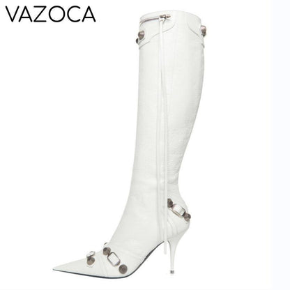 Luxury Pointed Toe Stiletto Boots