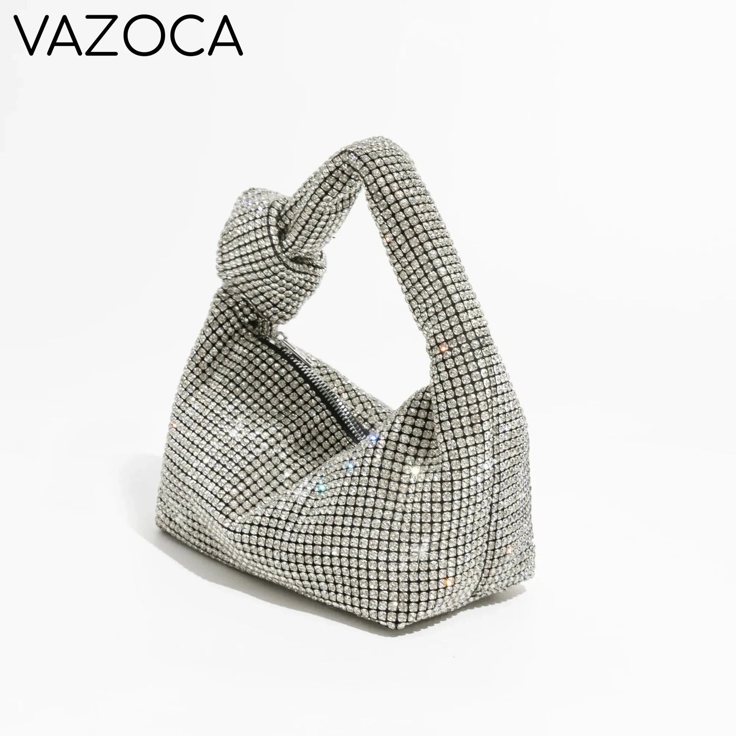 Luxury Rhinestones Knot Handbag